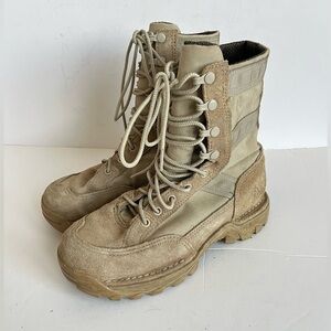 Danner Army Steel Toe RIVOT TFX 8” Tan GTX Lace-Up Military Combat Boots size 6